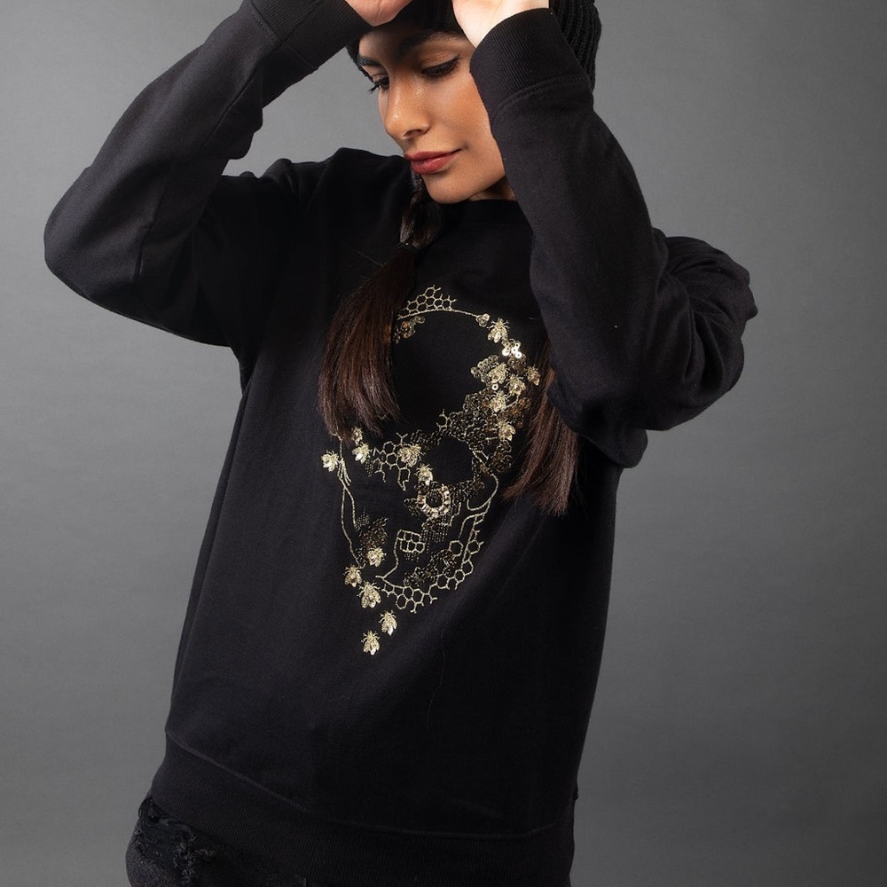 NWOT OFU- Honeycomb Hand ArtWork - Women’s Sweatshirt